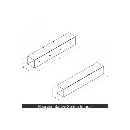 Straight Section W/o KO, 4 X 4 X 72, Galv